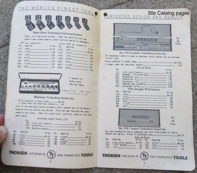 Early Thorsen catalog