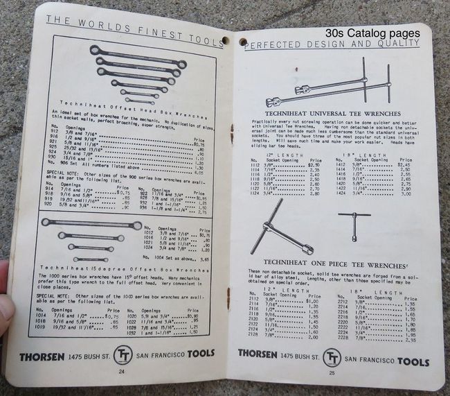 Early Thorsen catalog