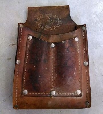 Dunlap leather pouch