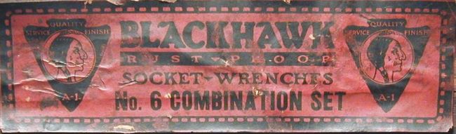 Blackhawk No 6 set label