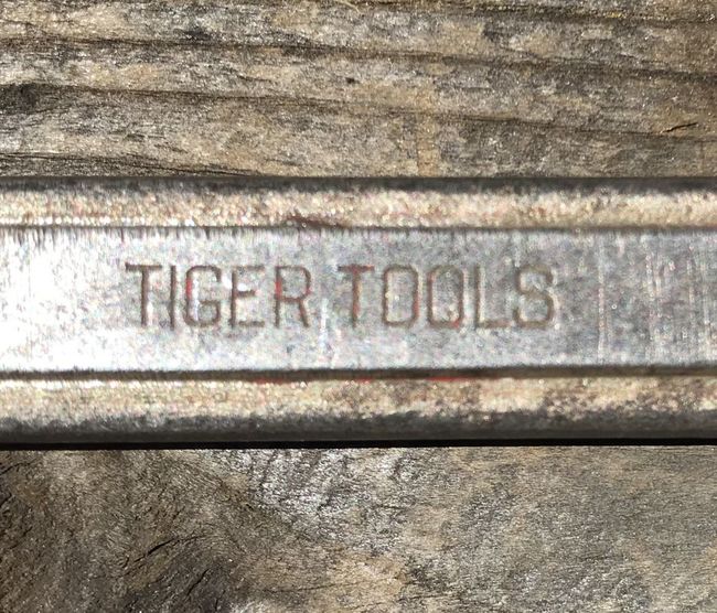 Tiger combo wrench markings