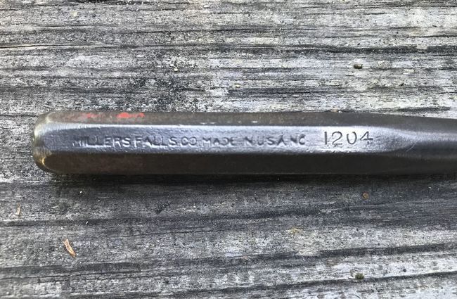 Millers Falls center punch