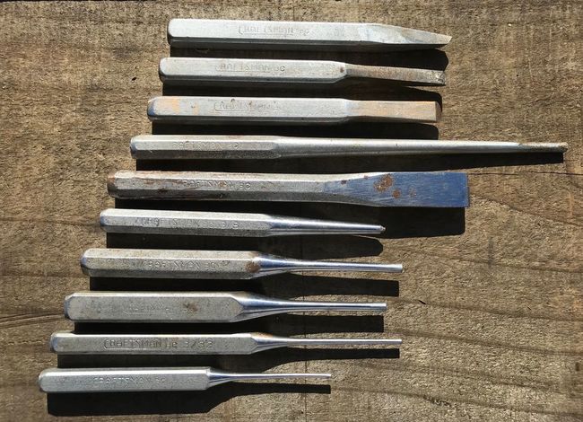 Craftsman/Vlchek punches and chisels