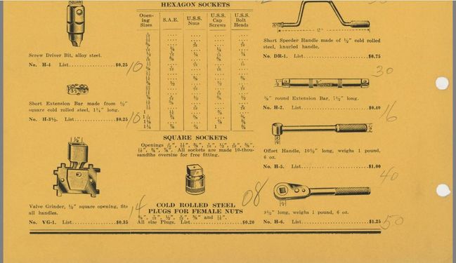 Hinsdale catalog page