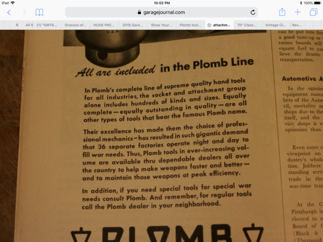 Plomb factory ad