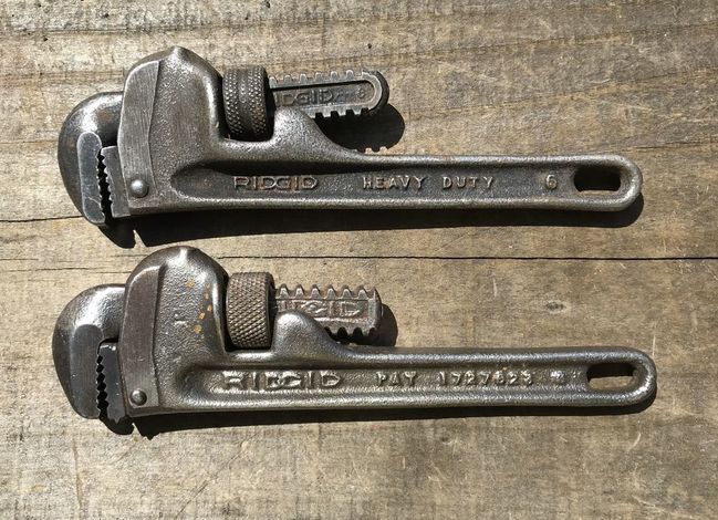 Ridgid pipe wrenches