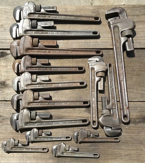 Ridgid pipe wrenches