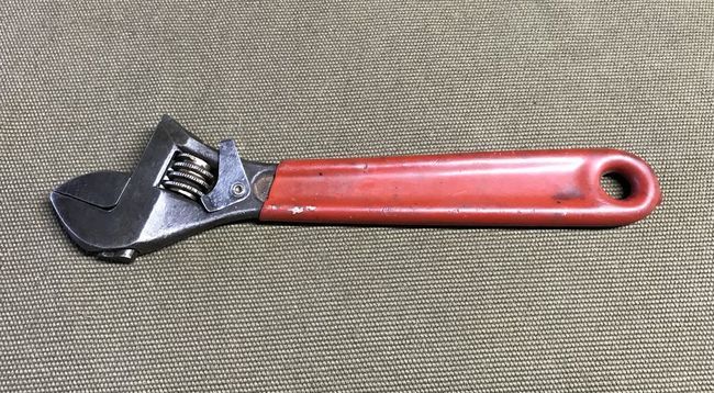 Unmarked adjustable wrench