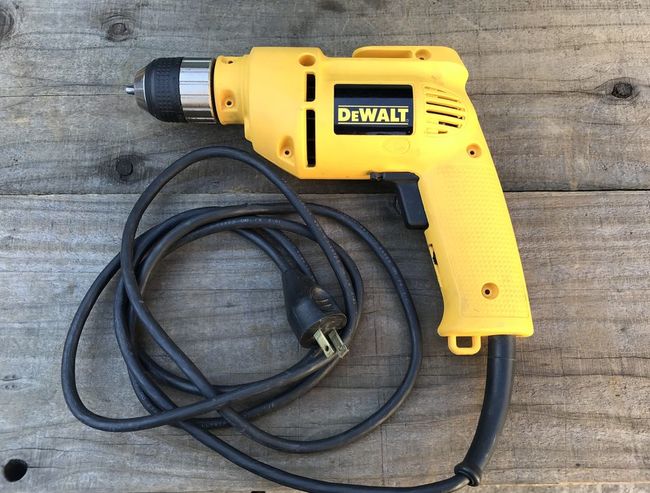 DeWalt drill cleaned up