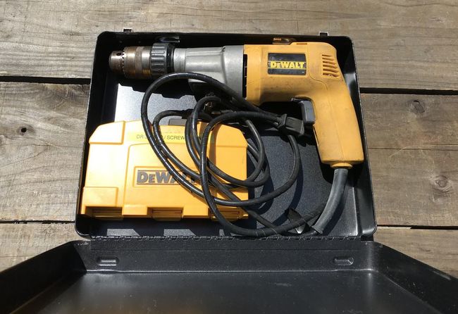 DeWALT box for the hammer drill