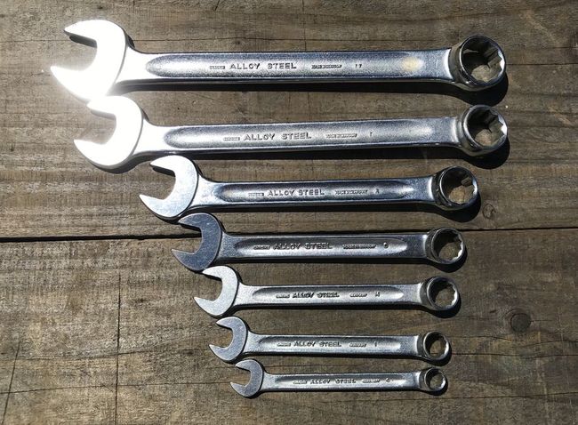 Whitworth combo wrenches