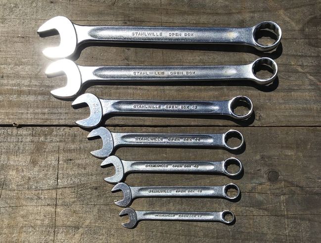 Stahlwille Whitworth combo wrenches