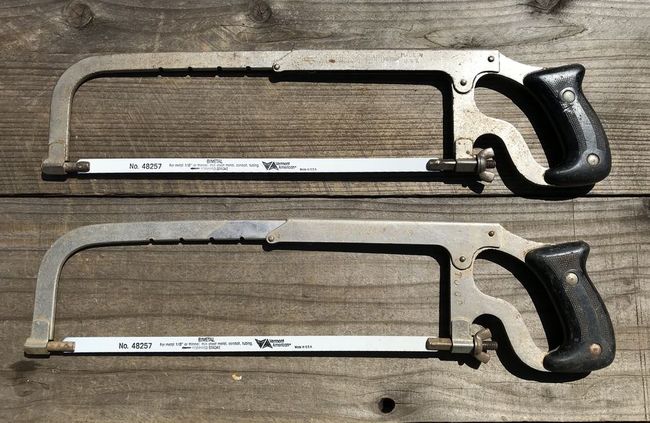 Stiletto/Millers Falls hacksaw comparison