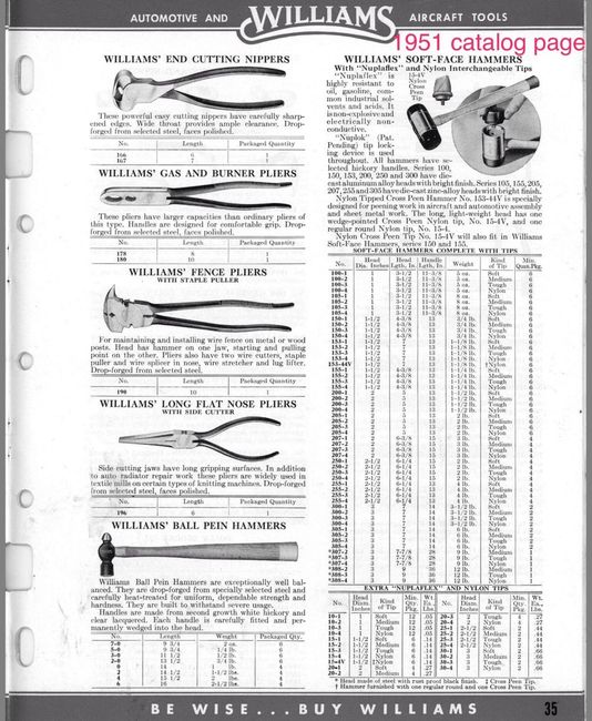 Williams hammer page