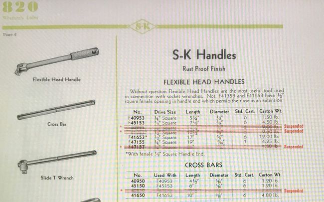 S-K '43 catalog page