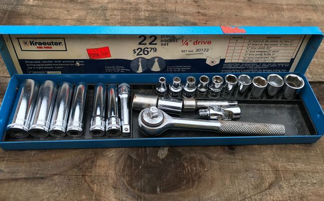 Kraeuter 1/4&quot; socket set