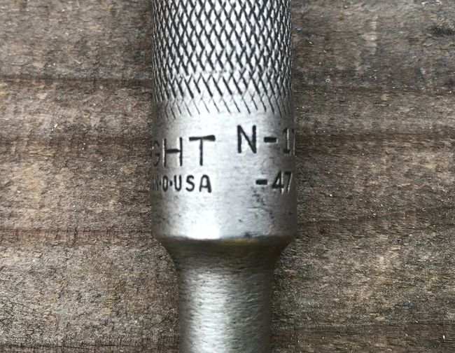 Wright flex handle markings