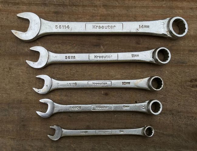 Kraeuter metric combo wrenches