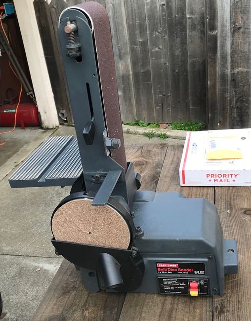 Craftsman belt sander cleaned up