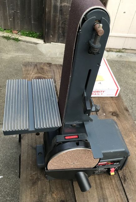 Craftsman belt sander cleaned up