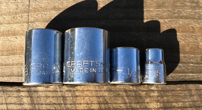 Craftsman 8 point sockets 1/28/18