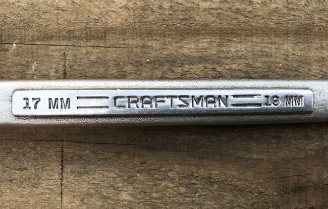 Craftsman =V= metric DBE wrench markings