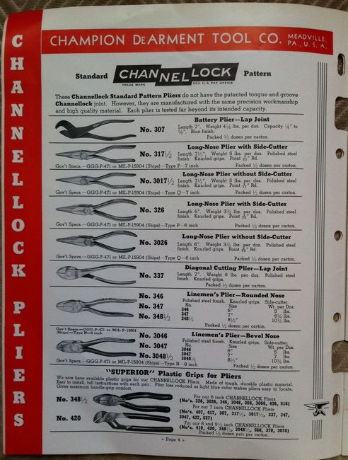 1953 Champion deArment catalog