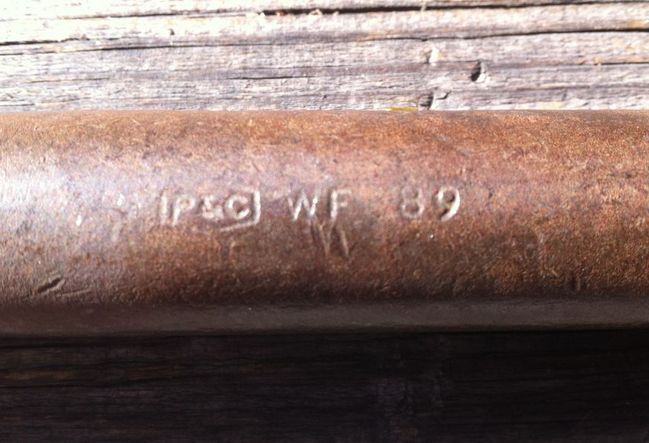 P&amp;C WF89 DBE wrench markings