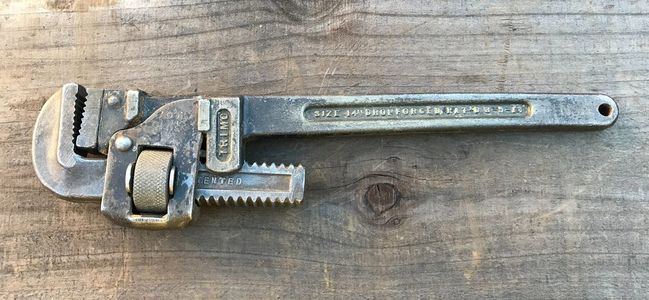 Trimo 14&quot; USN marked pipe wrench