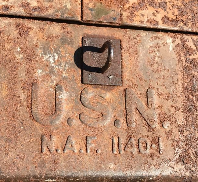 USN NAF 1140-1 Kennedy cantilever toolbox markings
