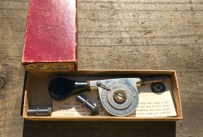 Starrett speed indicator In the box