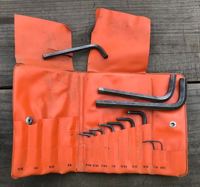 Unbrako Hex key set contents