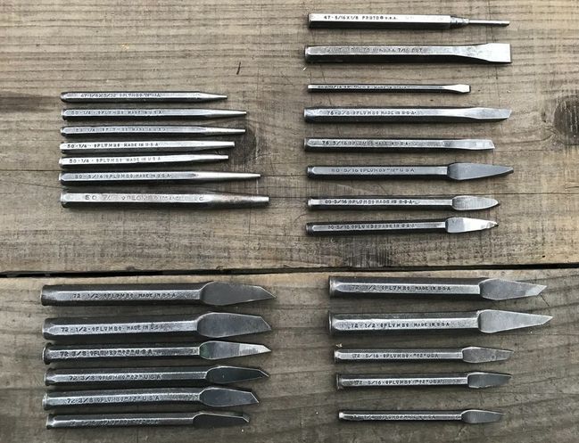 Plomb and Proto punches and chisels