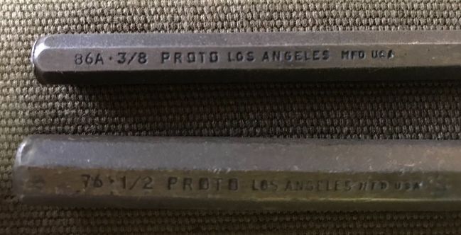 Proto LA chisels close