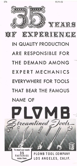 Wartime Plomb ad