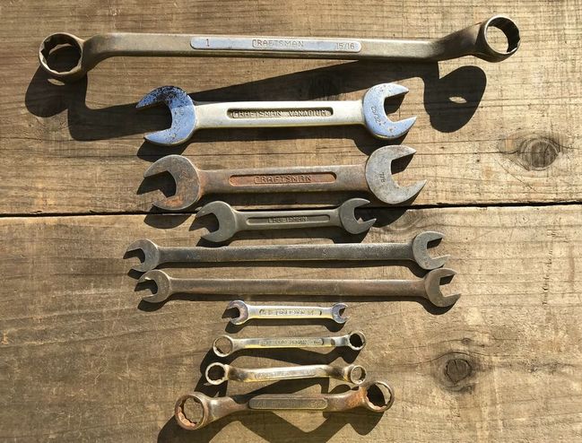 Long C Craftsman wrenches