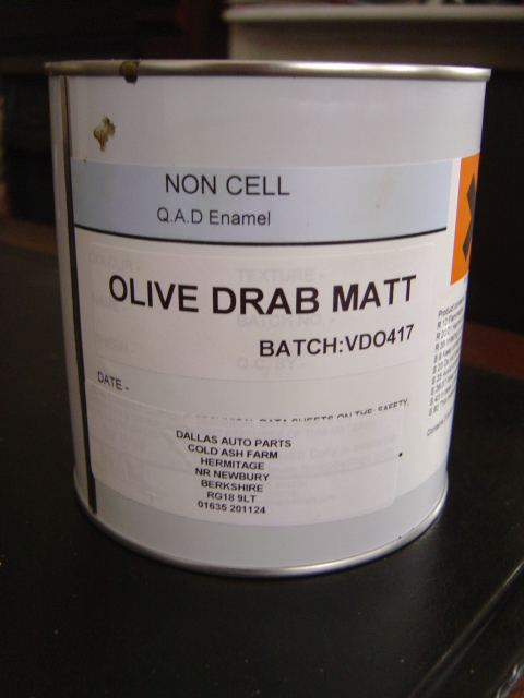 matt olive drab paint