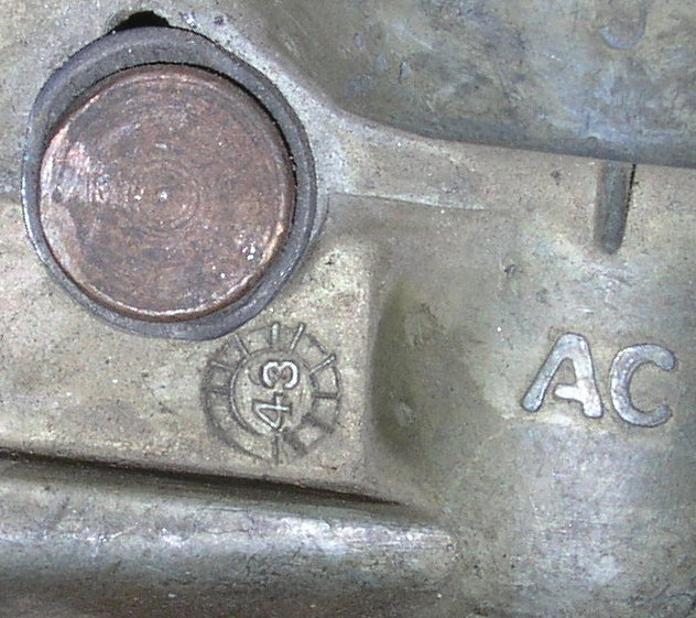 43 marking on bottom of pump 2