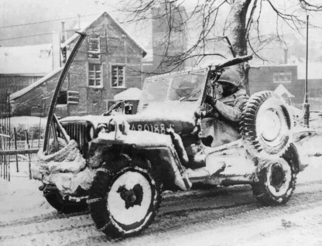 Jeeps during Battle of The Bulge