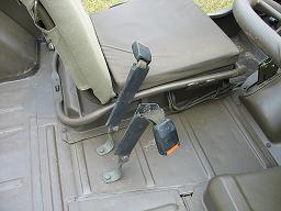 ROPS seat belts center