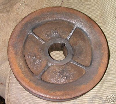 GPW marked cast pulley