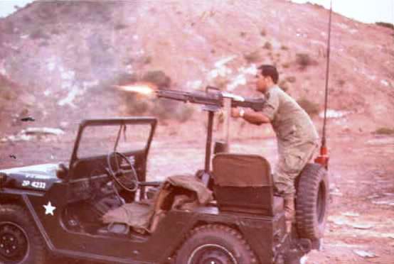 Gun Jeep test firing