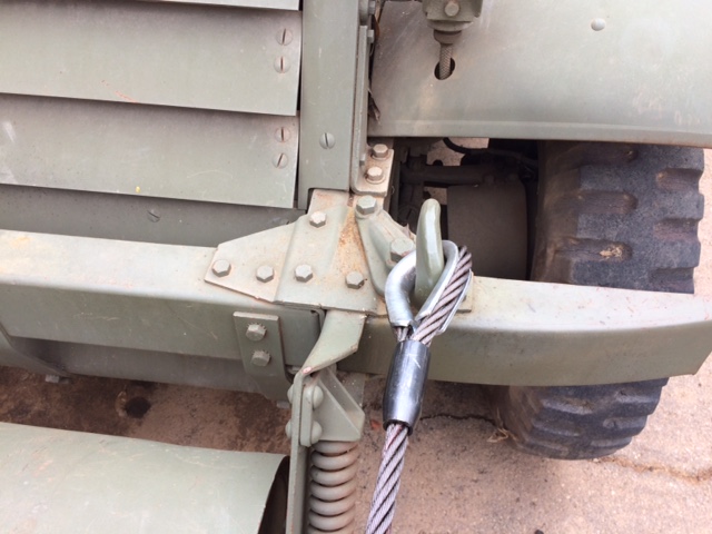 Halftrack tow cable