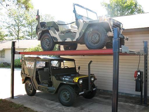 RF car lift 2 Jeeps