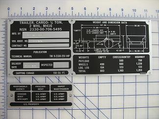 M416 data plate