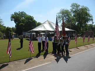 Marine color guard