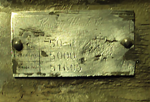 Ramsey 50R data plate