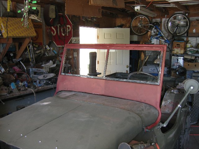 Test fitting windshield