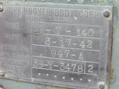 york-hoover data plate