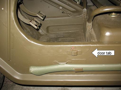 driver side door tab